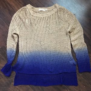 Dip-dye loose fit sweater